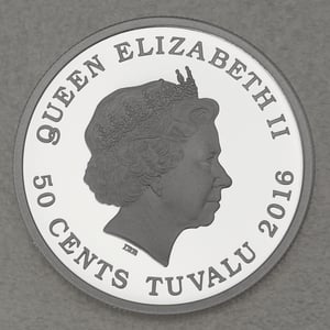 Silbermünze 1/2oz "Labrador Puppies 2016" (Tuvalu) Always Together (Tuvalu) - Miniaturansicht 2