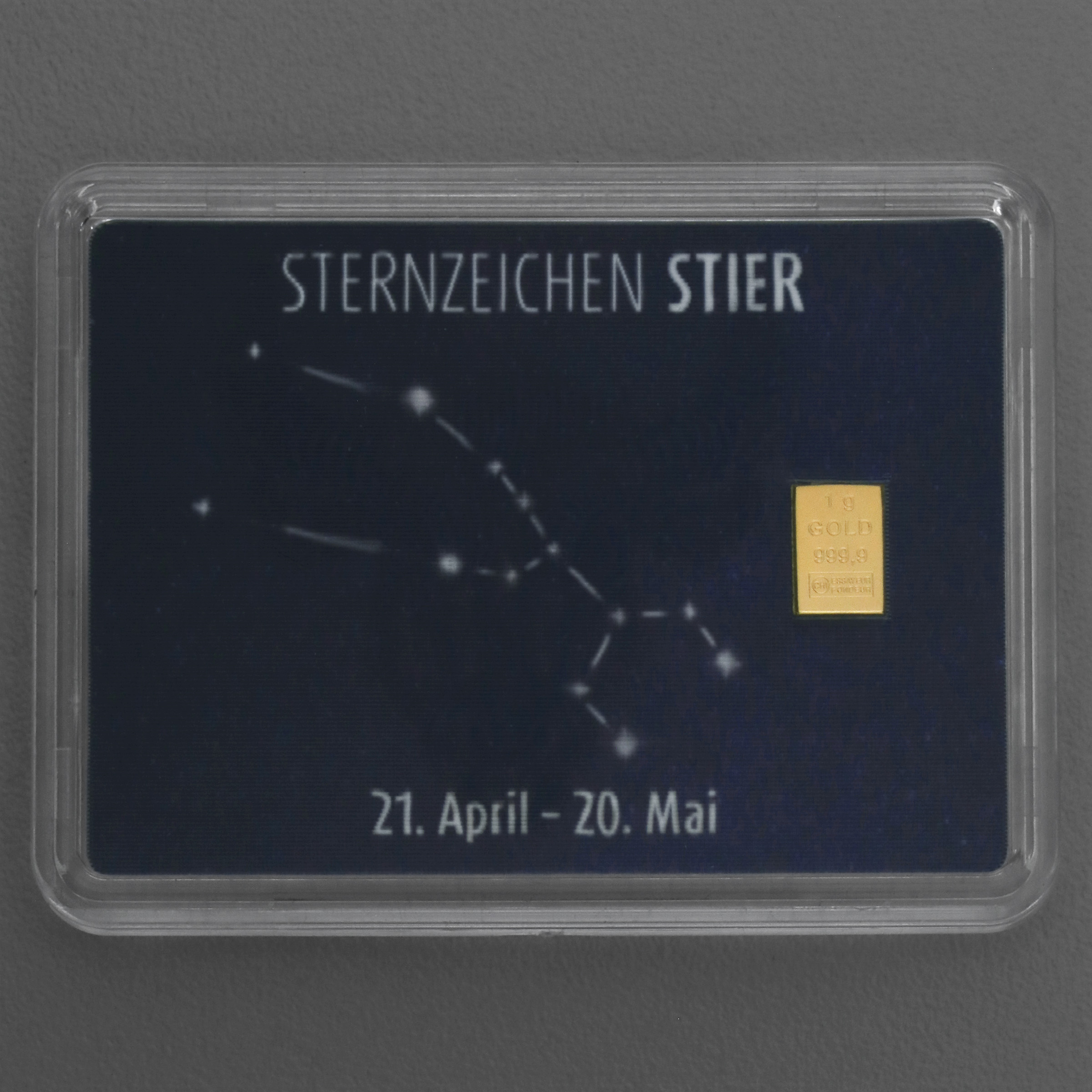 Goldbarren 1g "Sternzeichen: Stier" (Flip) - Detailansicht 2
