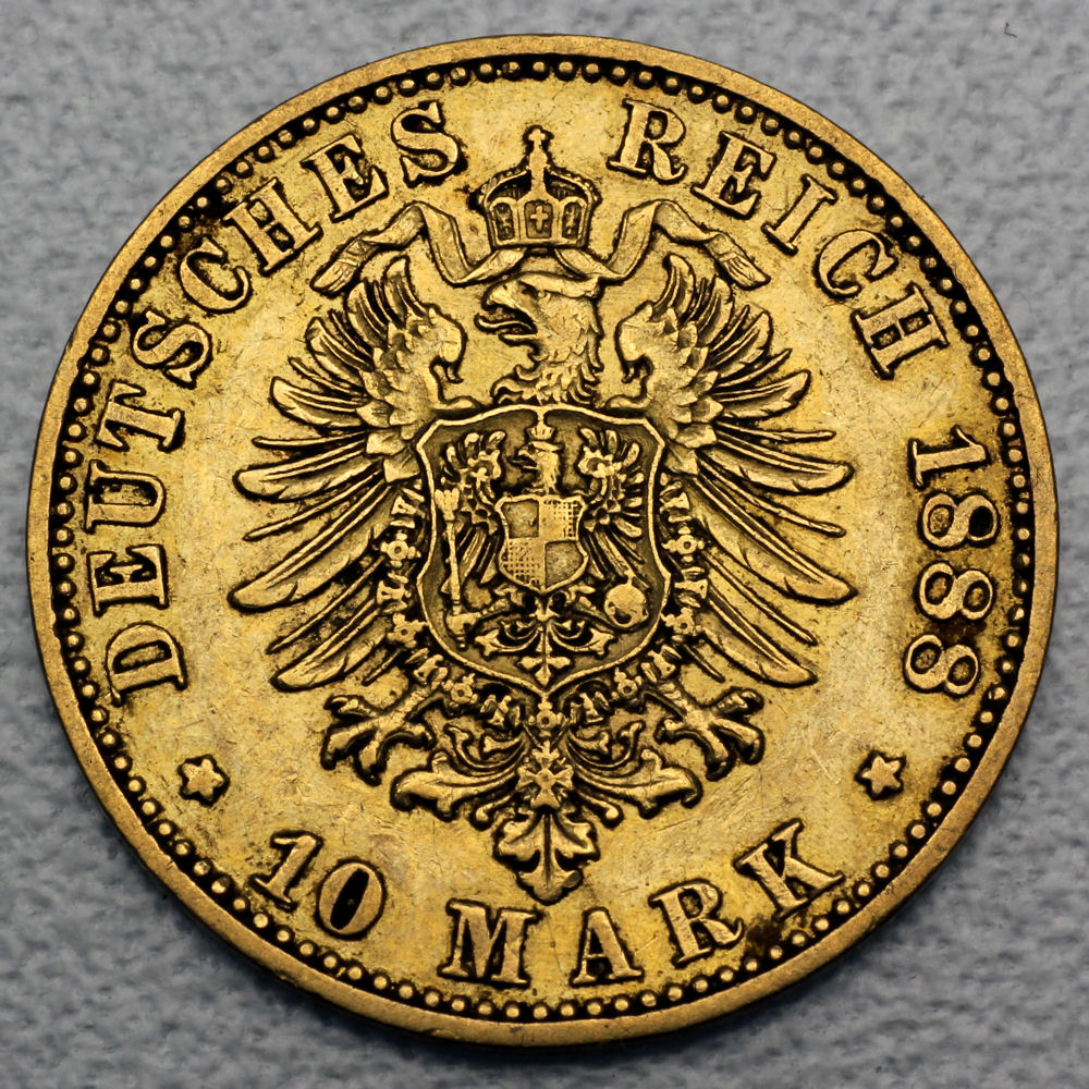 Goldmünze 10 Mark "Friedrich III." (Preußen) - Detailansicht 1