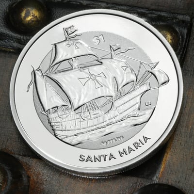 Silbermünze 1oz "Santa Maria" 2022 (Britische Jungferninseln) - Miniaturansicht 5