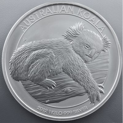 Silbermünze 1kg "Koala" 2012 (Australien) - Miniaturansicht 1