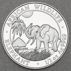 Silbermünze 1/2oz "Elefant" 2017 African Wildlife (Somalia) - Hauptansicht