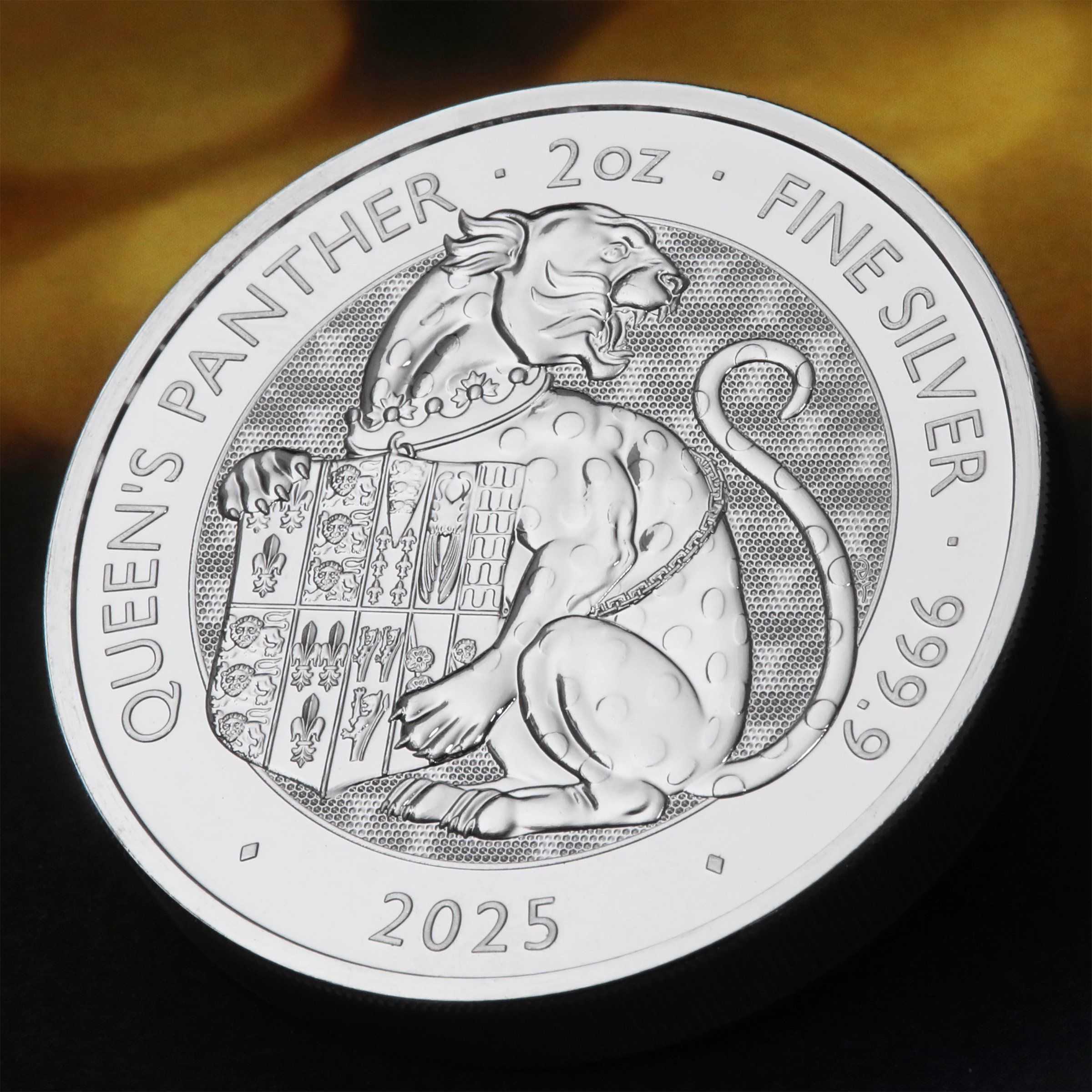 Silbermünze 2oz "Queen’s Panther" 2025 Royal Tudor Beasts 19% (Großbritannien) - Detailansicht 4