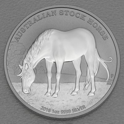 Silbermünze 1oz "Australian Stock Horse" 2016 Stock Horse (Australien) - Miniaturansicht 1