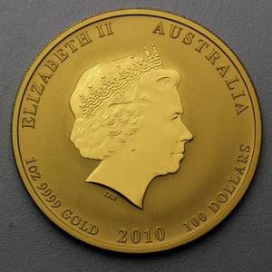 Goldmünze 1oz "Tiger" 2010 Lunar II – Year of the Tiger (Australien) - Miniaturansicht 2