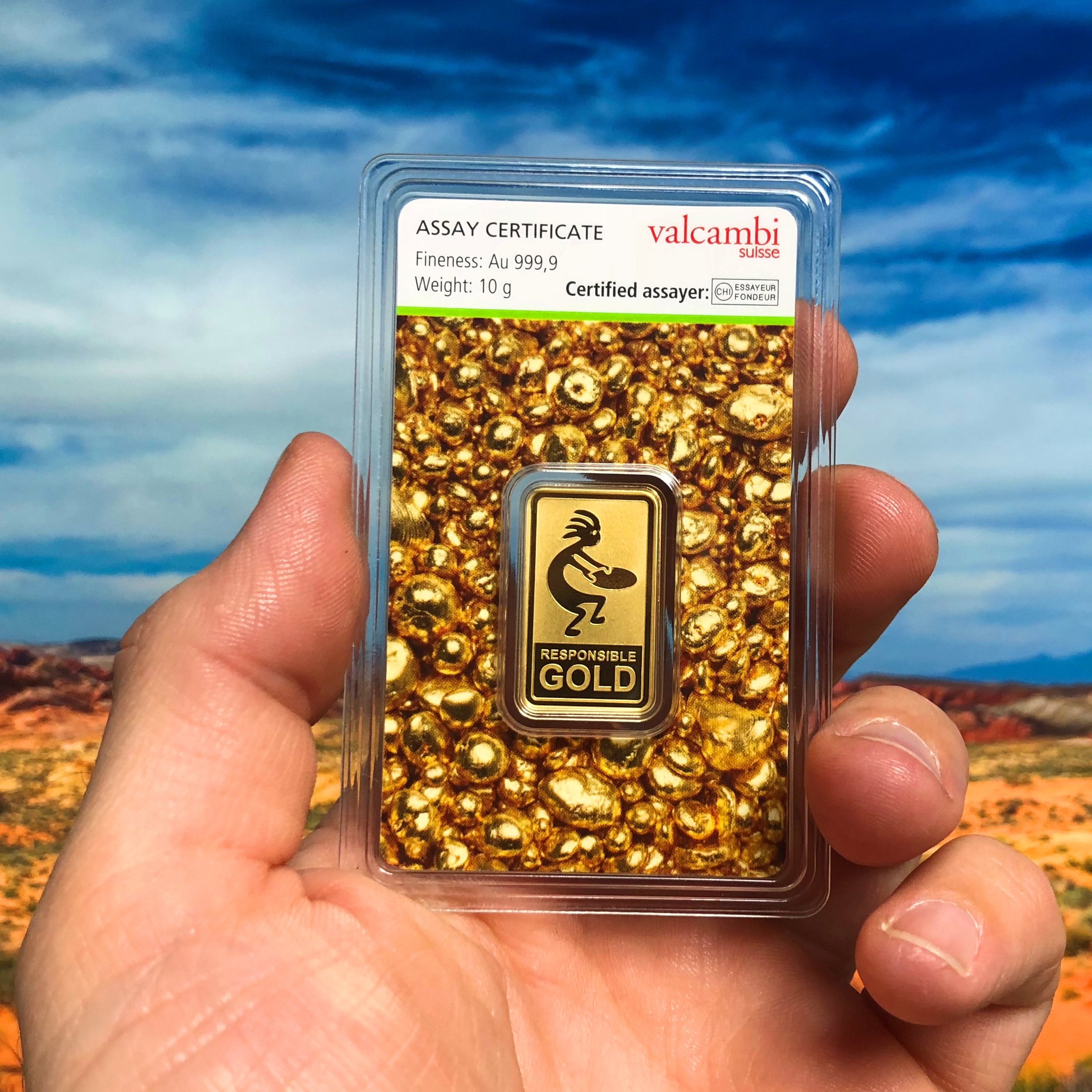 Goldbarren 10g "Auropelli" Responsible-Gold - Detailansicht 2