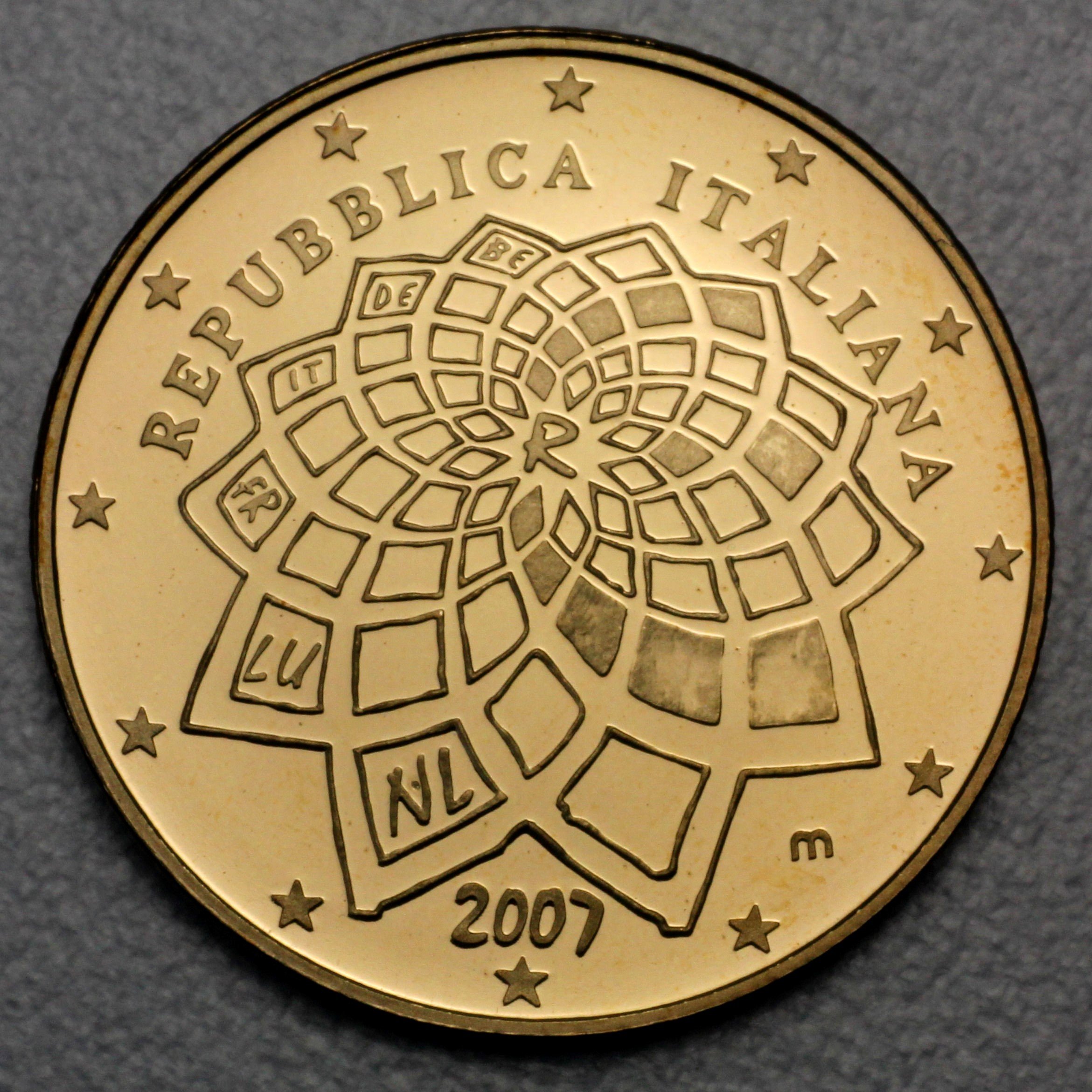Goldmünze 20 Euro "Trattati di Roma" 2007 (Italien) - Detailansicht 1