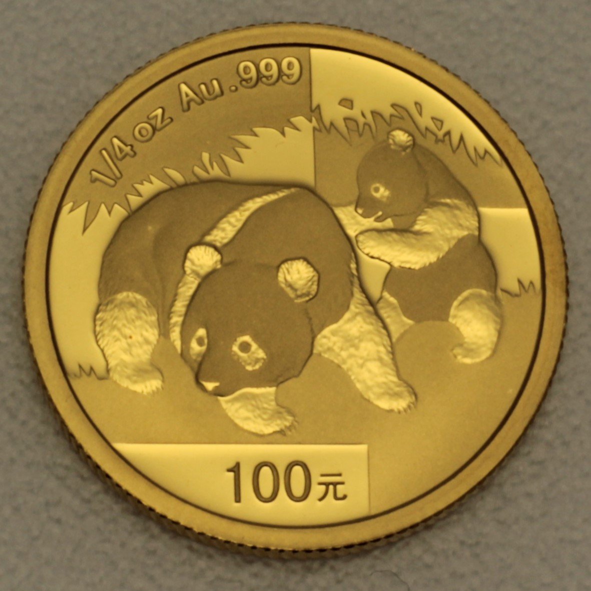 Goldmünze 1/4oz "Panda" 2008 (China) - Hauptansicht
