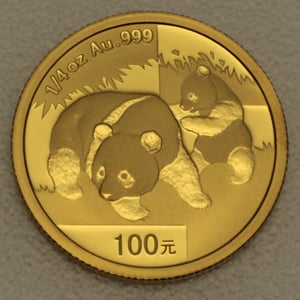 Goldmünze 1/4oz "Panda" 2008 (China) - Hauptansicht
