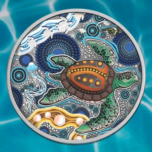 Silbermünze 2oz "Turtle Yaunati" 2026 (AF/koloriert) (Australien) - Miniaturansicht 6