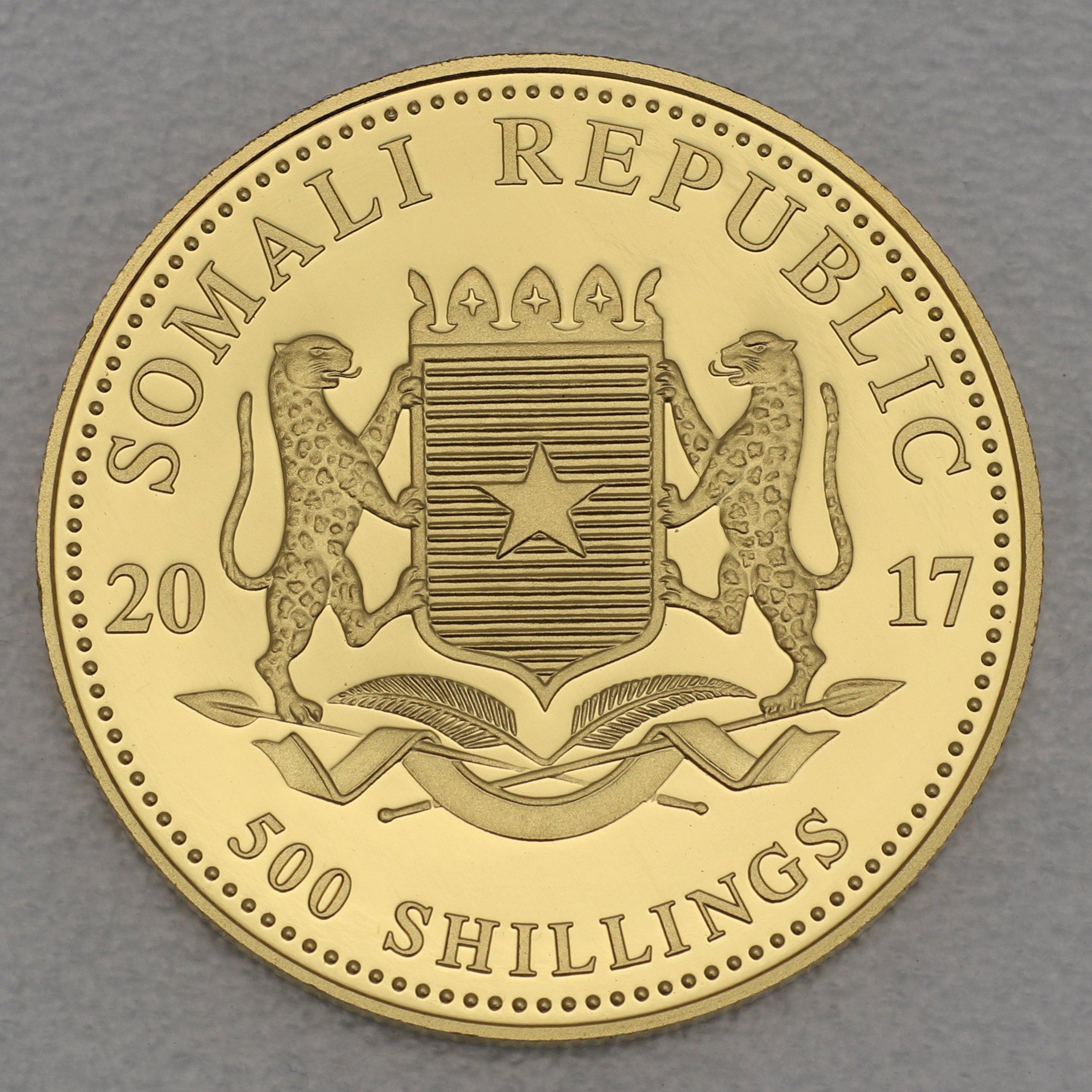 Goldmünze 1/2oz "Elefant" 2017 African Wildlife (Somalia) - Detailansicht 1