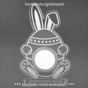 Acrylaufsteller "Osterhase mit Ei" für Medaillen und Münzen - Miniaturansicht 4