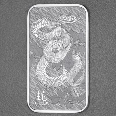Silberbarren 1oz Perth Mint "Schlange" - Hauptansicht