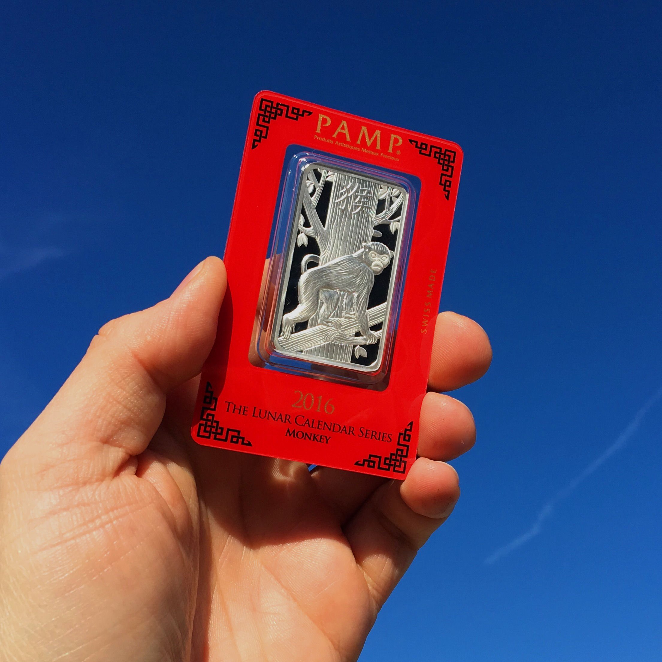 Silberbarren 1oz "Affe 2016" Lunar PAMP - Detailansicht 5