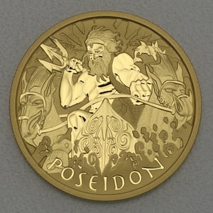 Goldmünze 1oz "Poseidon" 2021 Gods of Olympus (Tuvalu) - Hauptansicht