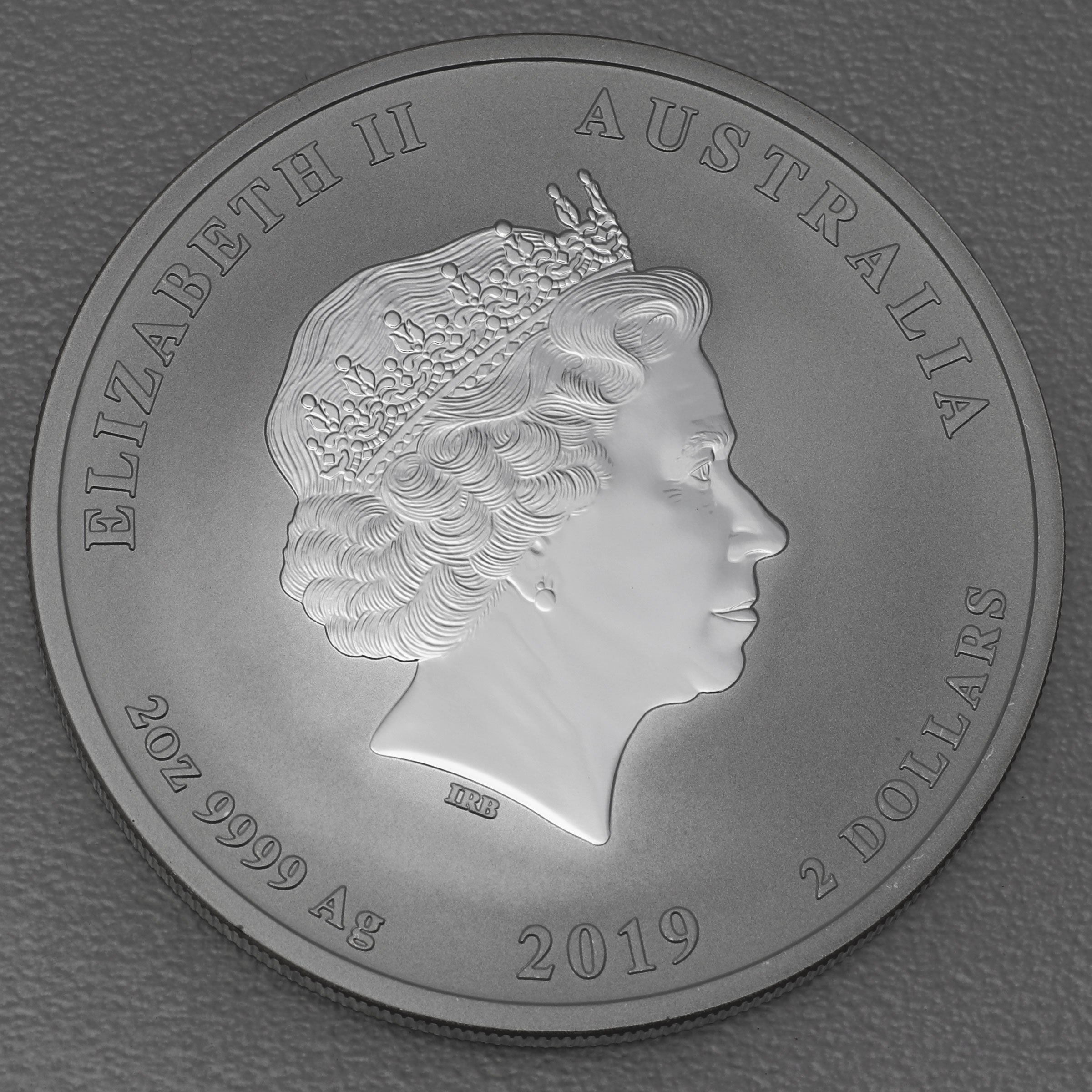 Silbermünze 2oz "Schwein" 2019 Lunar II – Year of the Pig (Australien) - Detailansicht 1