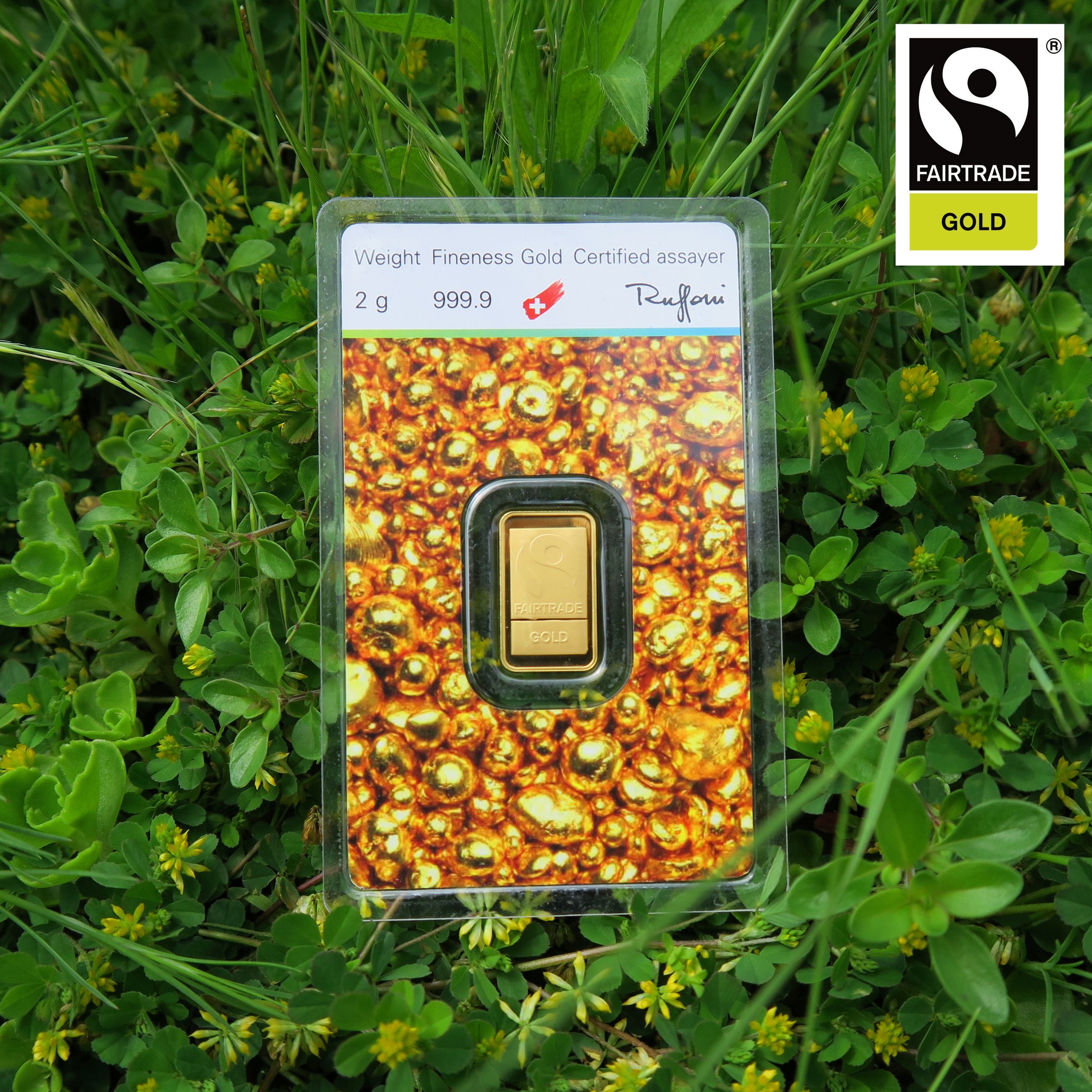 Goldbarren 2g "Fairtrade Gold" (999,9 Au), Blister - Detailansicht 8