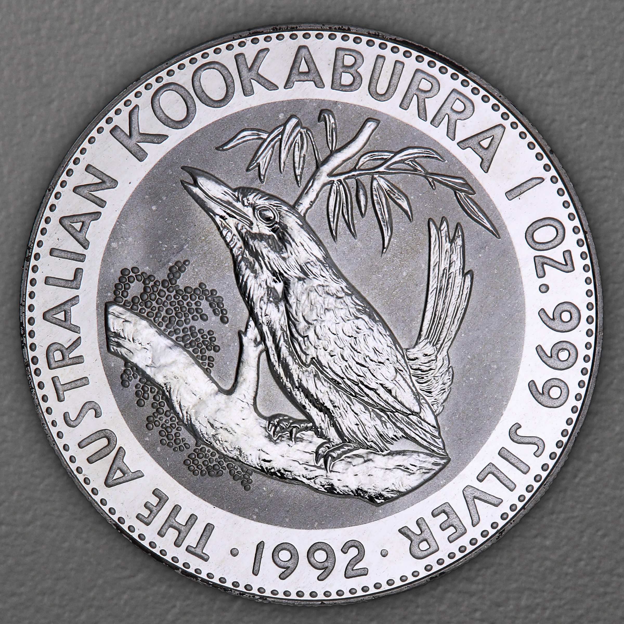 Silbermünze 1oz "Kookaburra" 1992 (Australien) - Hauptansicht
