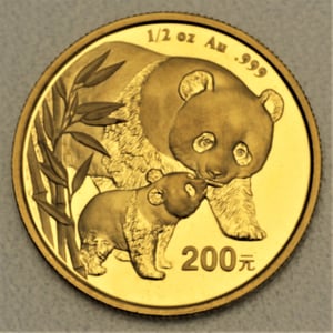 Goldmünze 1/2oz "Panda" 2004 (China) - Hauptansicht