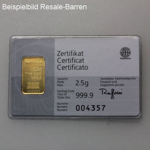 Goldbarren 2,5g "Resale" (div. Hersteller) - Miniaturansicht 4