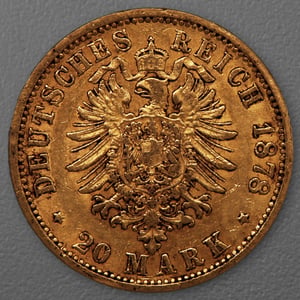 Goldmünze 20 Mark "Stadtwappen Hamburg" 1878-J J.210 (Hamburg) - Miniaturansicht 2