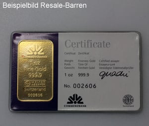 Goldbarren 1oz "Resale" (div. Hersteller) - Miniaturansicht 4