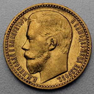 Goldmünze 15 Rubel "Nikolaus II." (Russland) - Hauptansicht