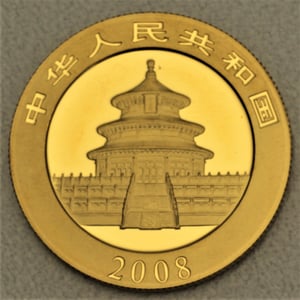 Goldmünze 1/2oz "Panda" 2008 (China) - Miniaturansicht 2