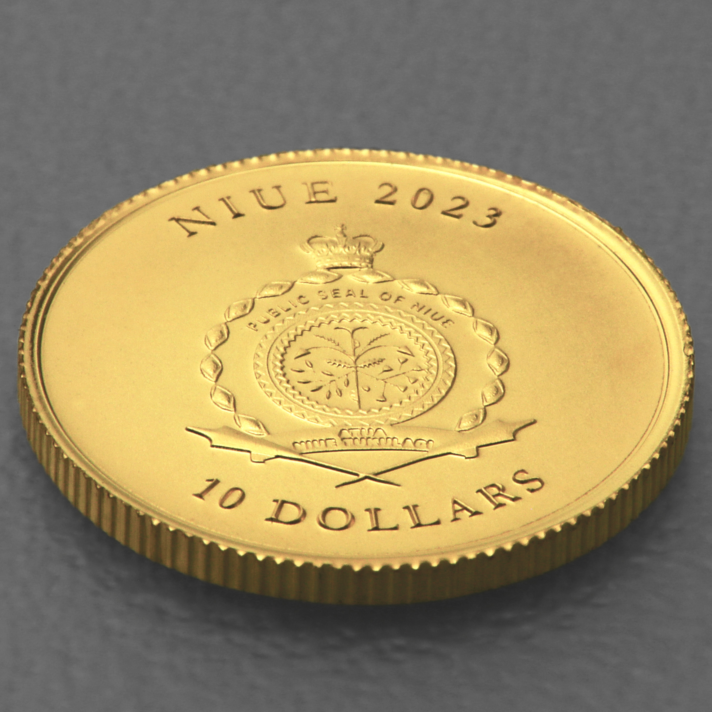 Goldmünze 1/10oz "Vivat Humanitas" 2023 (PL) (Niue) - Detailansicht 3