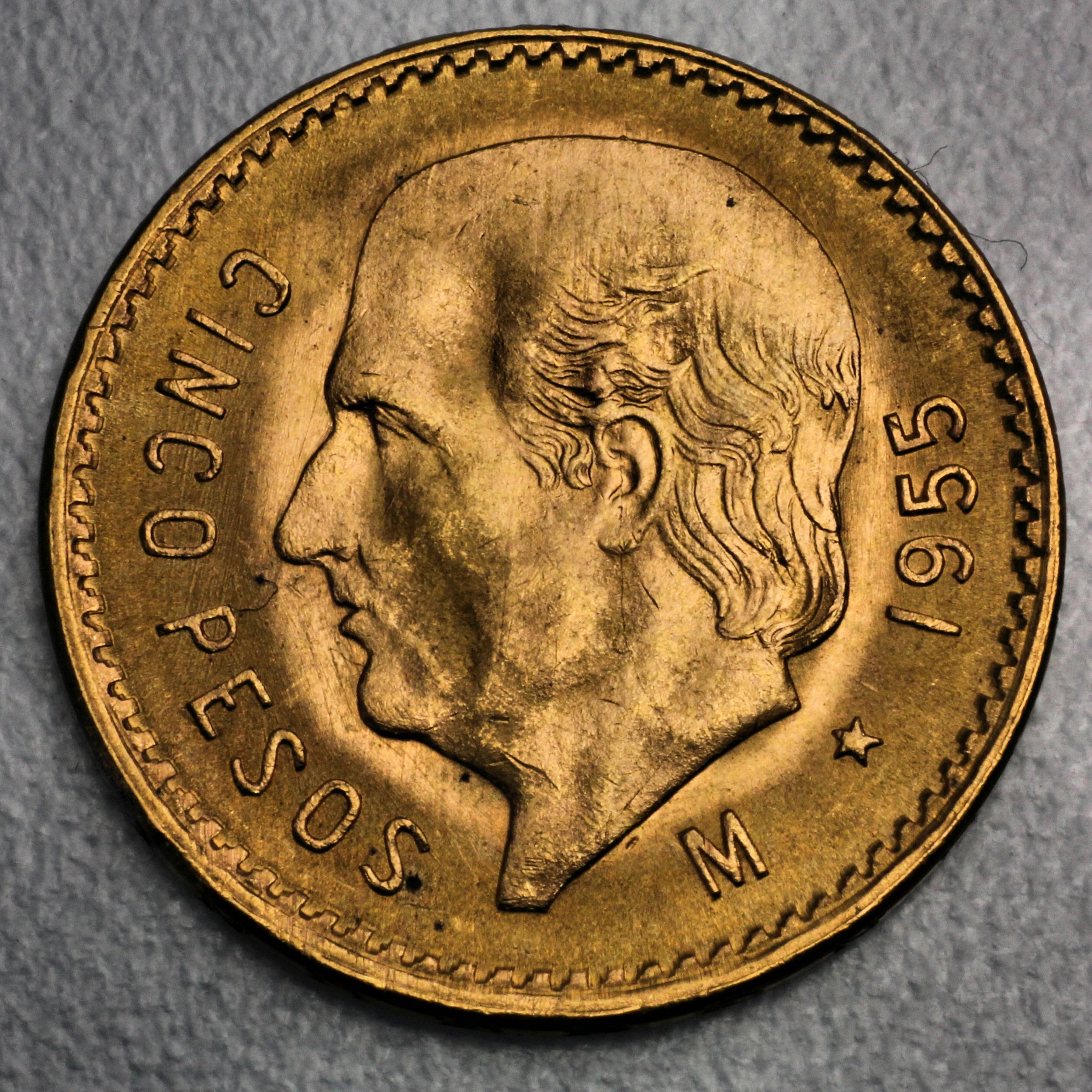 Goldmünze 5 Pesos "Hidalgo" Centenario (Mexiko) - Hauptansicht