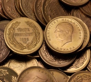 Goldmünze 100 Piaster "Atatürk/Inonu" (Türkei) - Miniaturansicht 3