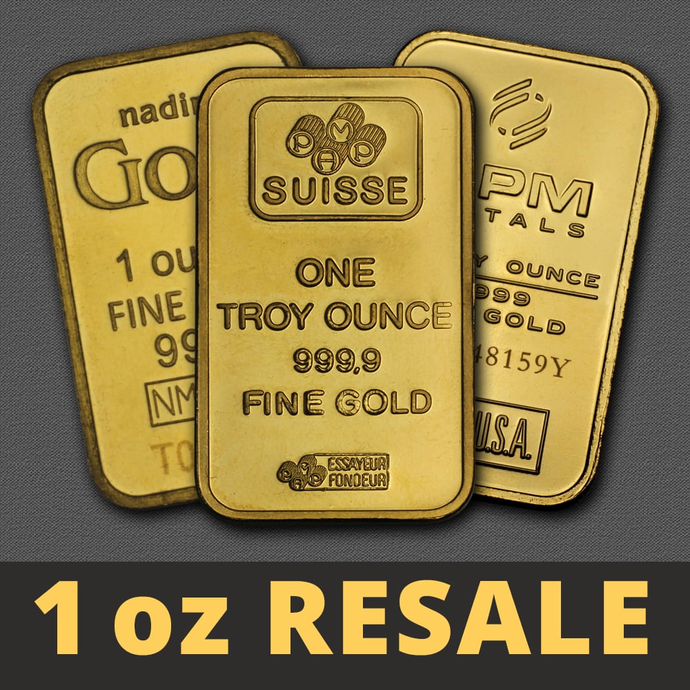 Goldbarren 1oz "Resale" (div. Hersteller) - Hauptansicht
