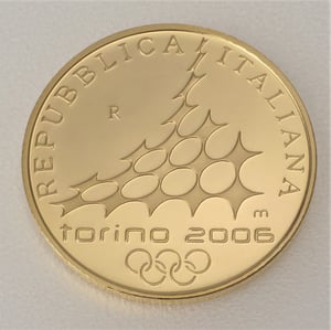 Goldmünze 50 Euro "Olympische Flamme" 2006 (Italien) - Miniaturansicht 2