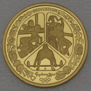 Goldmünze 100 Dollars "Workout-Dedication" 2000 Sydney Olympics (Australien) - Hauptansicht