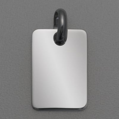 Silberanhänger 925er "Rechteck glanz",grav.(Sterl) - Miniaturansicht 1