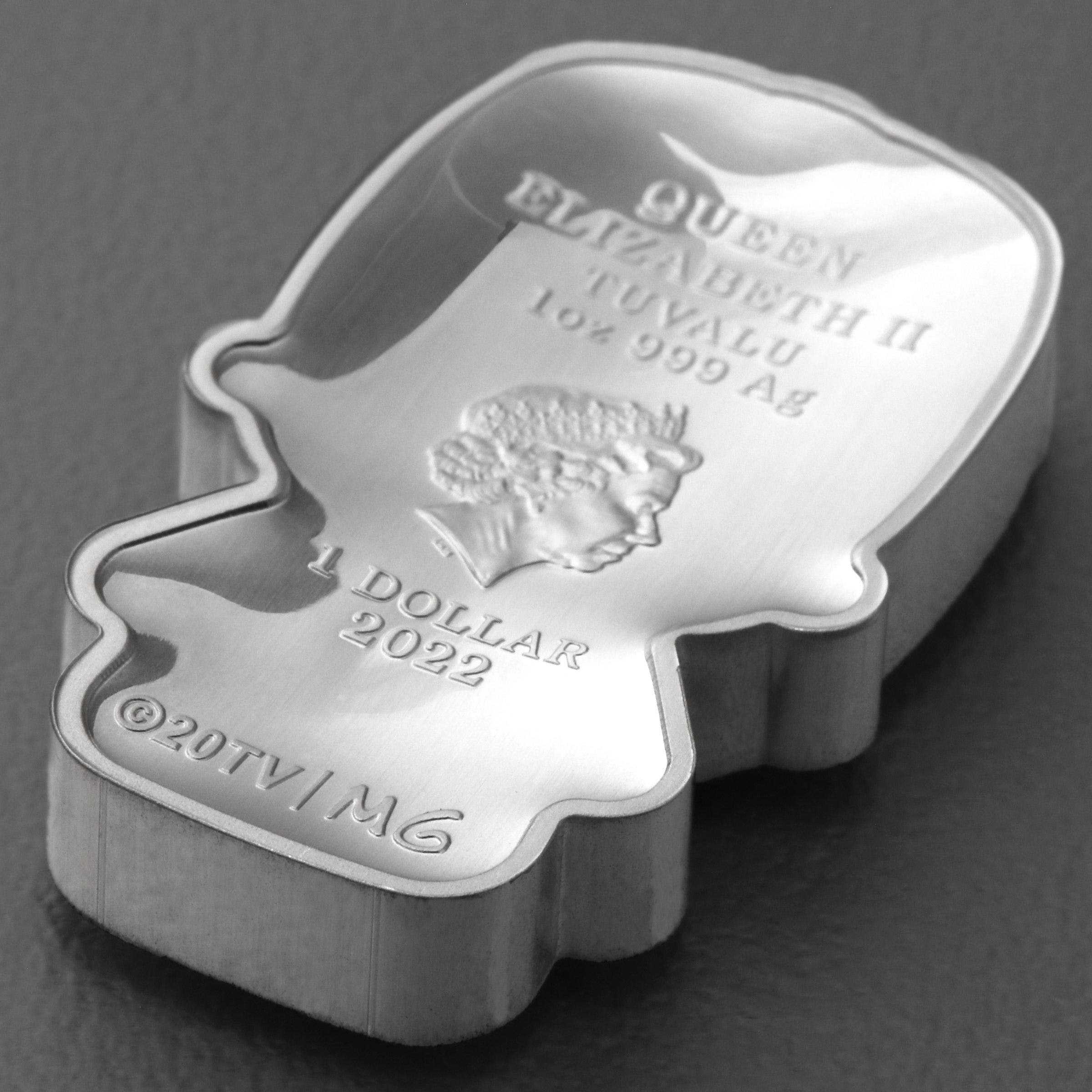 Silbermünze 1oz "Homer Simpson" 2022 (koloriert) Minted Mini – The Simpsons 19% (Tuvalu) - Detailansicht 3
