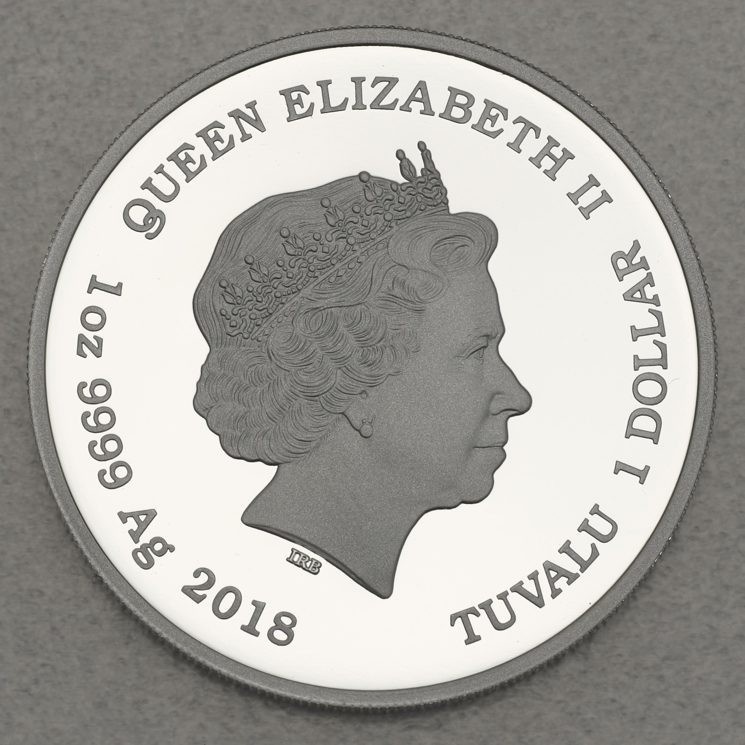 Silbermünze 1oz "Powerful Owl" 2018 Australias Endangered + Extinct (Tuvalu) - Detailansicht 1