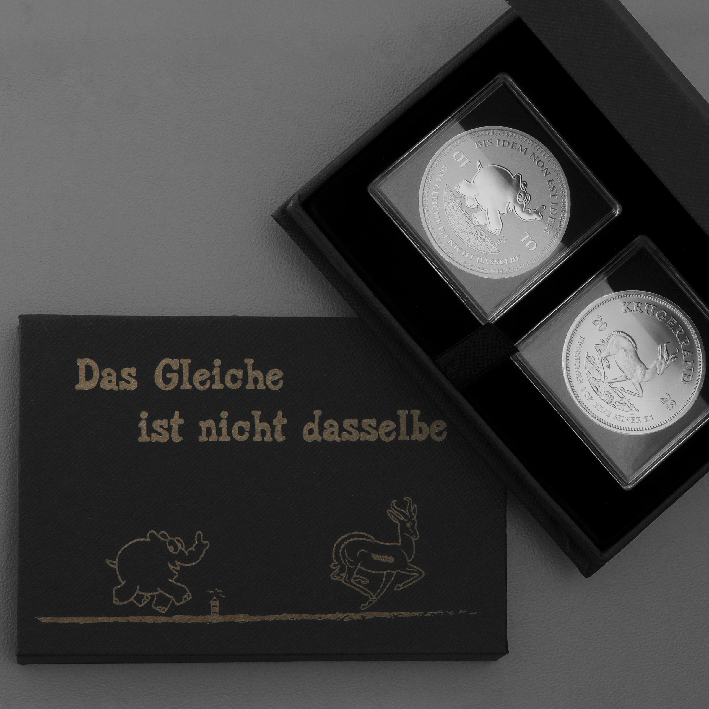 Silbermünzen 2 x 1oz "Ottifant & Krügerrand" 2023 Set – 2-teilig (Tuvalu & Südafrika) - Hauptansicht