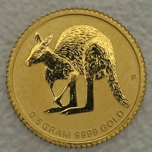 Goldmünze 0,5g "Mini Roo" 2011 Australian Kangaroo (Australien) - Miniaturansicht 1