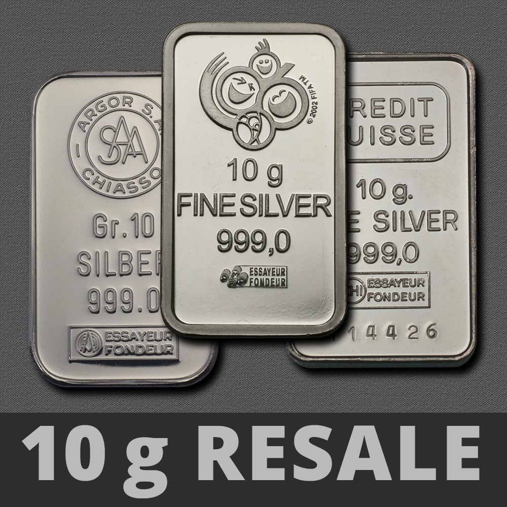 Silberbarren 10g (Resale) - Hauptansicht