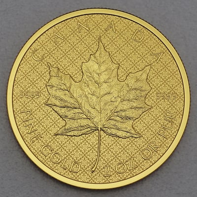 Goldmünze 2oz "Maple Leaf" 2021 Reverse Proof (Kanada) - Miniaturansicht 2