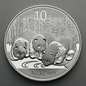 Silbermünze 1oz "Panda" 2013 (China) - Hauptansicht