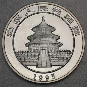 Silbermünze 1oz "Panda" 1995 (China) - Miniaturansicht 2