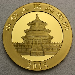 Goldmünze 1g "Panda" 2018 (China) - Miniaturansicht 2