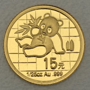 Goldmünze 1/25oz "Panda" 2007 versch. Motive (China) - Miniaturansicht 12