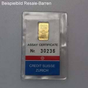 Goldbarren 1g "Resale" (div. Hersteller) - Miniaturansicht 5