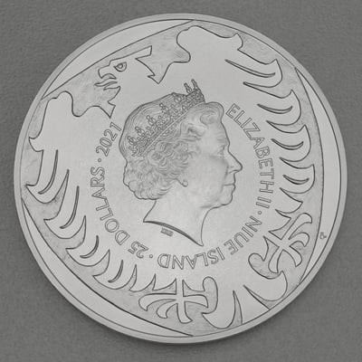 Silbermünze 10oz "Tschechischer Löwe" 2021 (Niue) - Miniaturansicht 2
