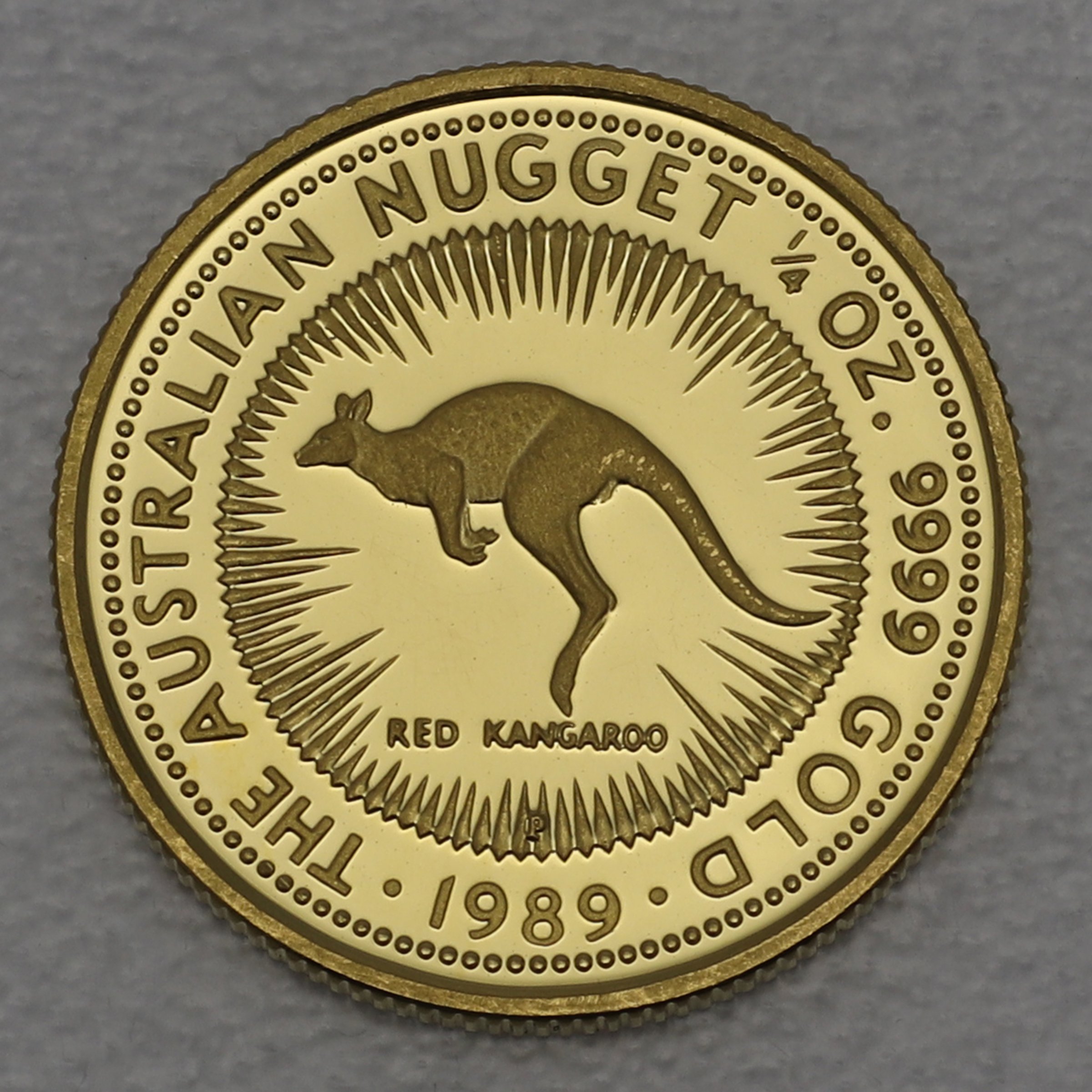 Goldmünze 1/4oz "Känguru" 1989 (PP) Australian Nugget (Australien) - Hauptansicht