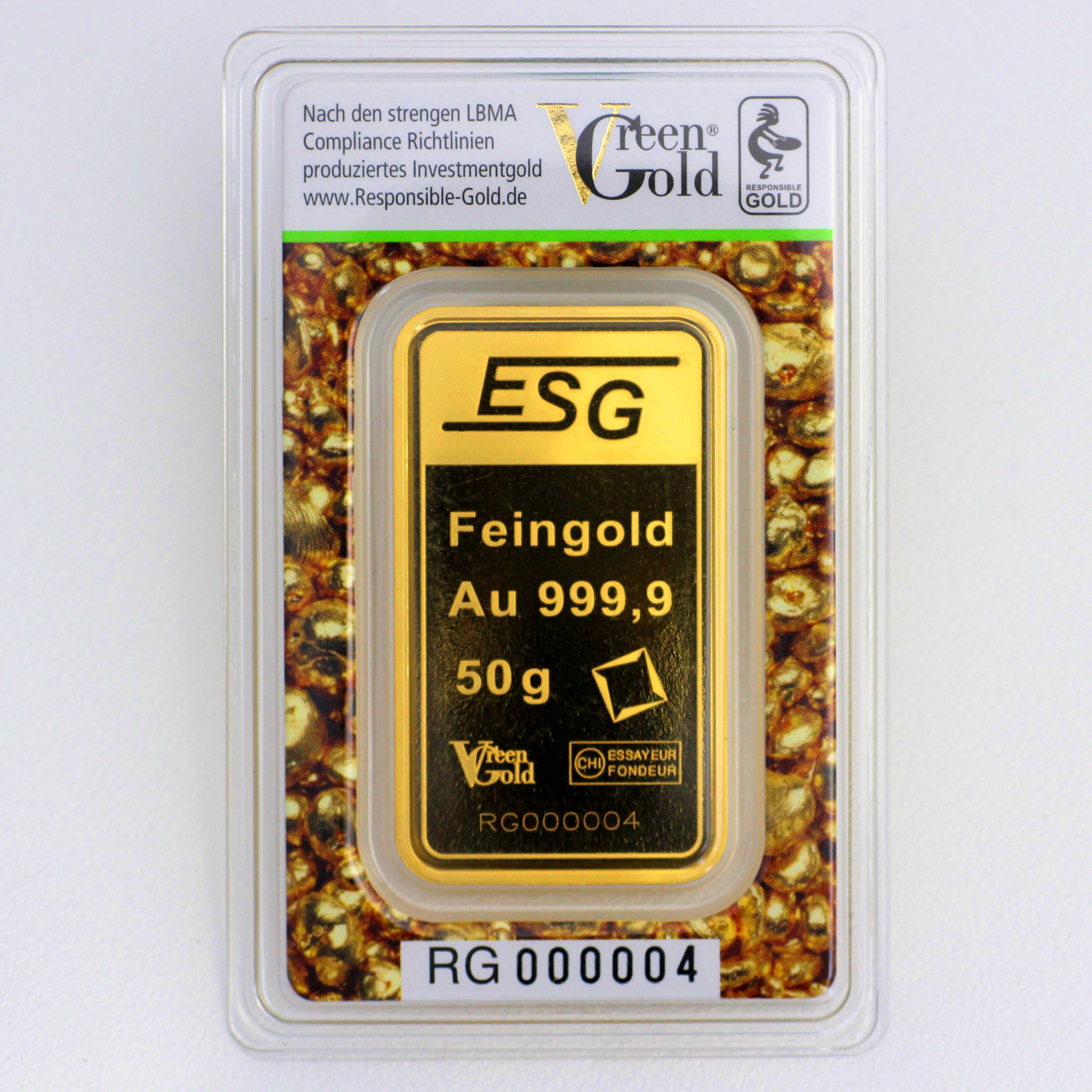 Goldbarren 50g "Auropelli" Responsible-Gold - Detailansicht 1