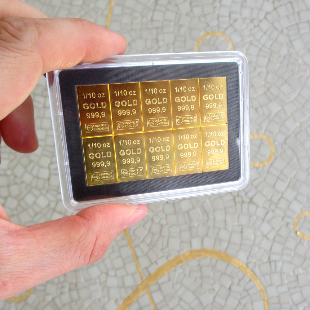Goldtafel (10x 1/10oz Feingold) "CombiBar" - Detailansicht 4